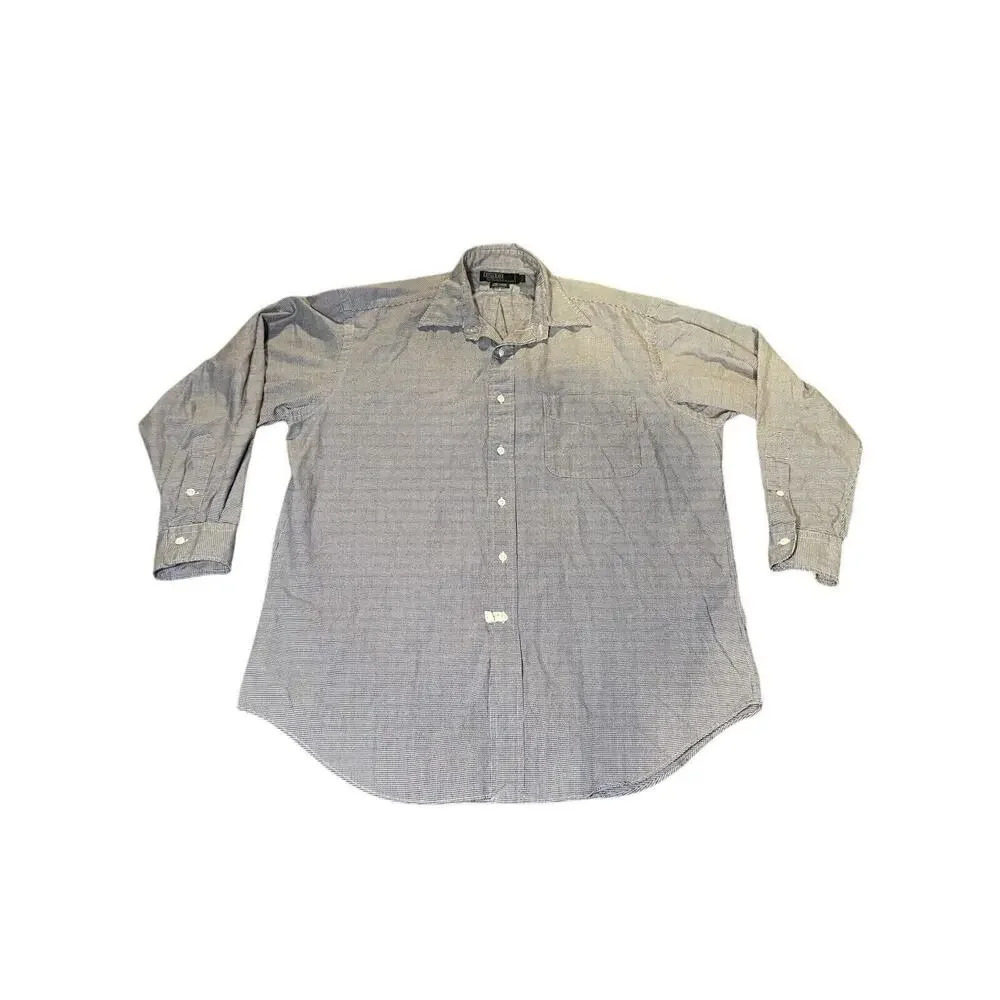 Polo Ralph Lauren Chatfield 15.5-33 Button Long Sleeve Cotton Pocket Shirt Blue